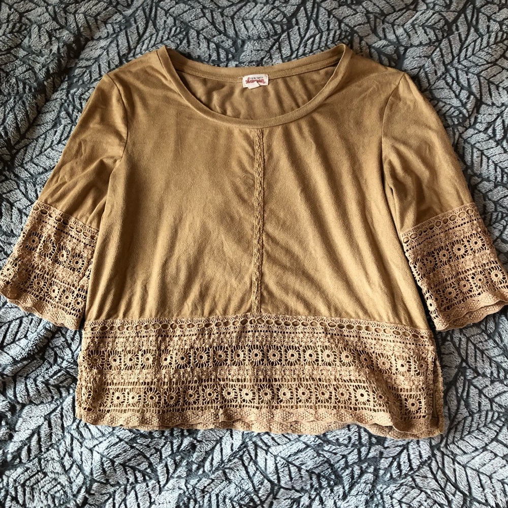 Nordstrom BP faux suede top.